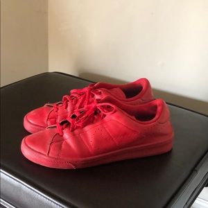 Red Nike sneakers